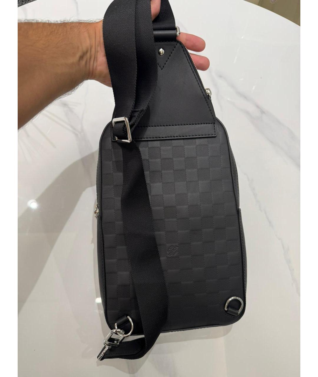 LOUIS VUITTON Черная поясная сумка, фото 5