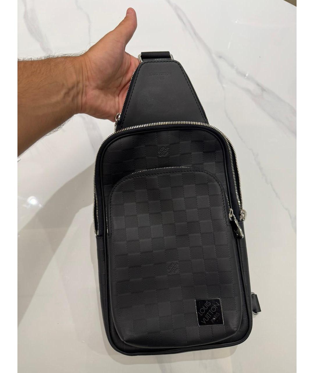 LOUIS VUITTON Черная поясная сумка, фото 2