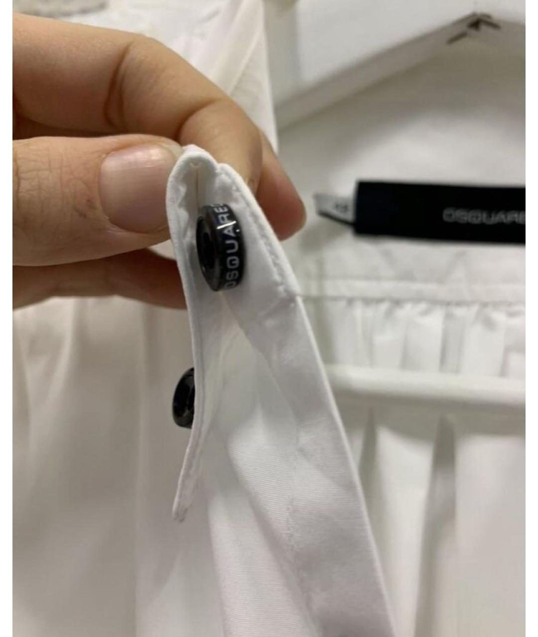 DSQUARED2 Белая хлопковая рубашка, фото 5