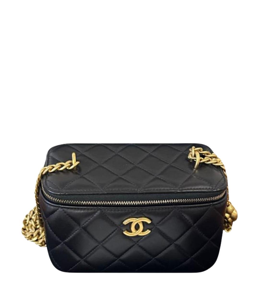 CHANEL Черная кожаная сумка через плечо, фото 1