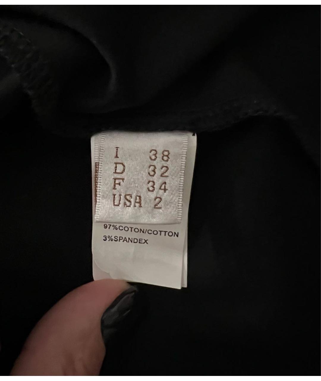 BRUNELLO CUCINELLI Черное хлопковое повседневное платье, фото 4