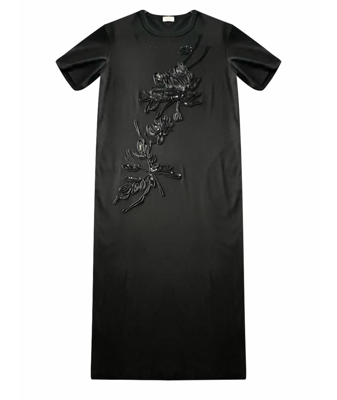 BRUNELLO CUCINELLI Черное хлопковое повседневное платье, фото 1