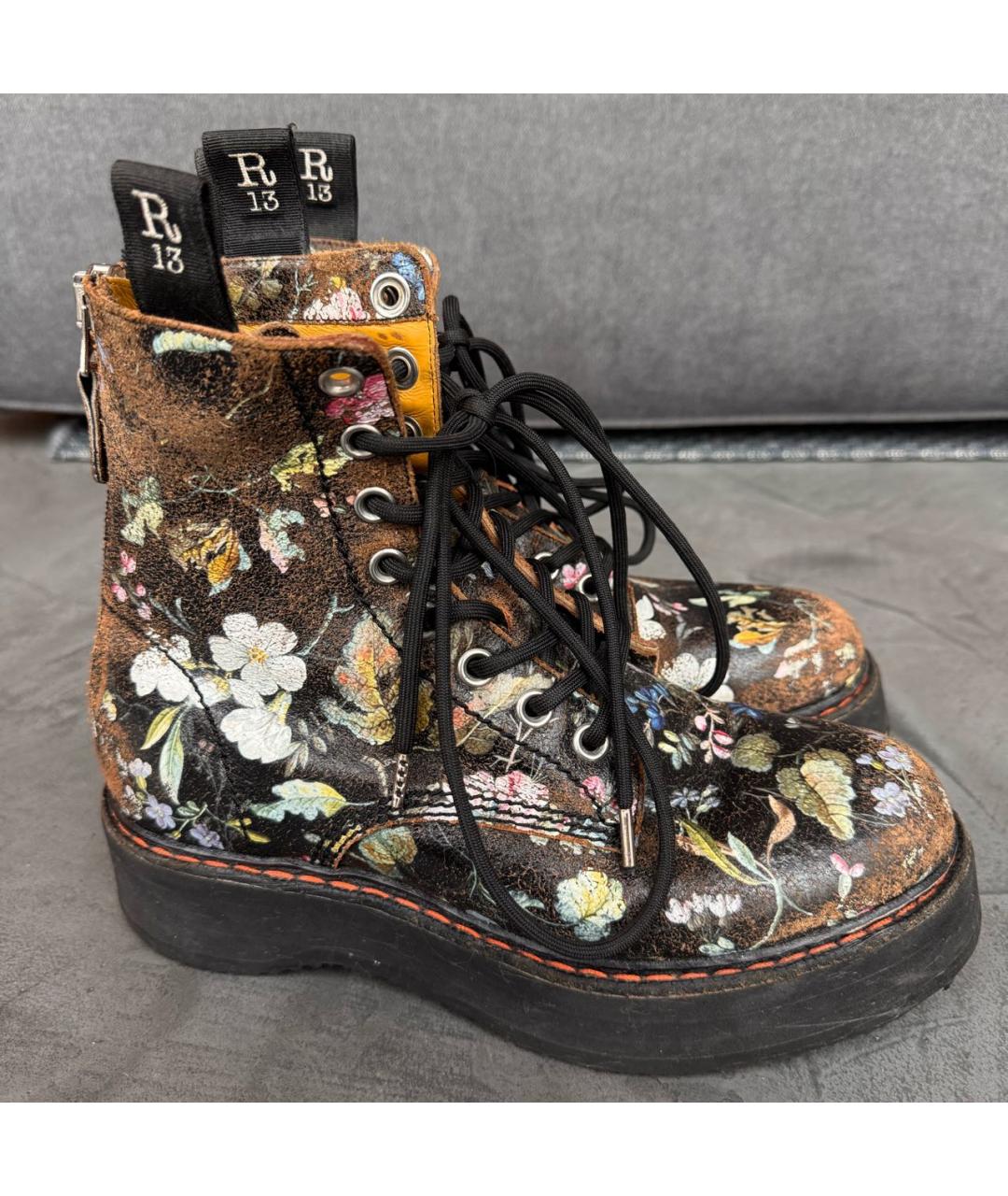 R13 Мульти кожаные ботинки, фото 7