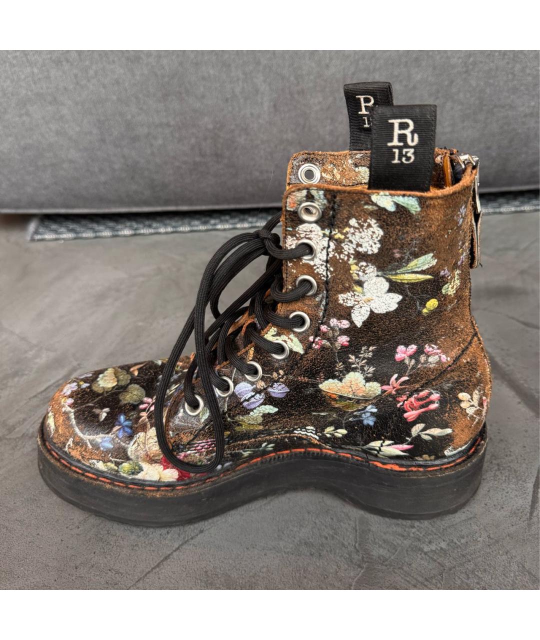 R13 Мульти кожаные ботинки, фото 6