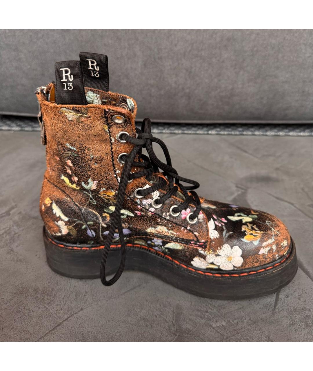 R13 Мульти кожаные ботинки, фото 5