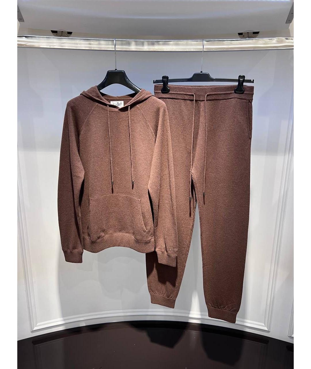 MC2 SAINT BARTH Коричневый шерстяной спортивный костюм, фото 3