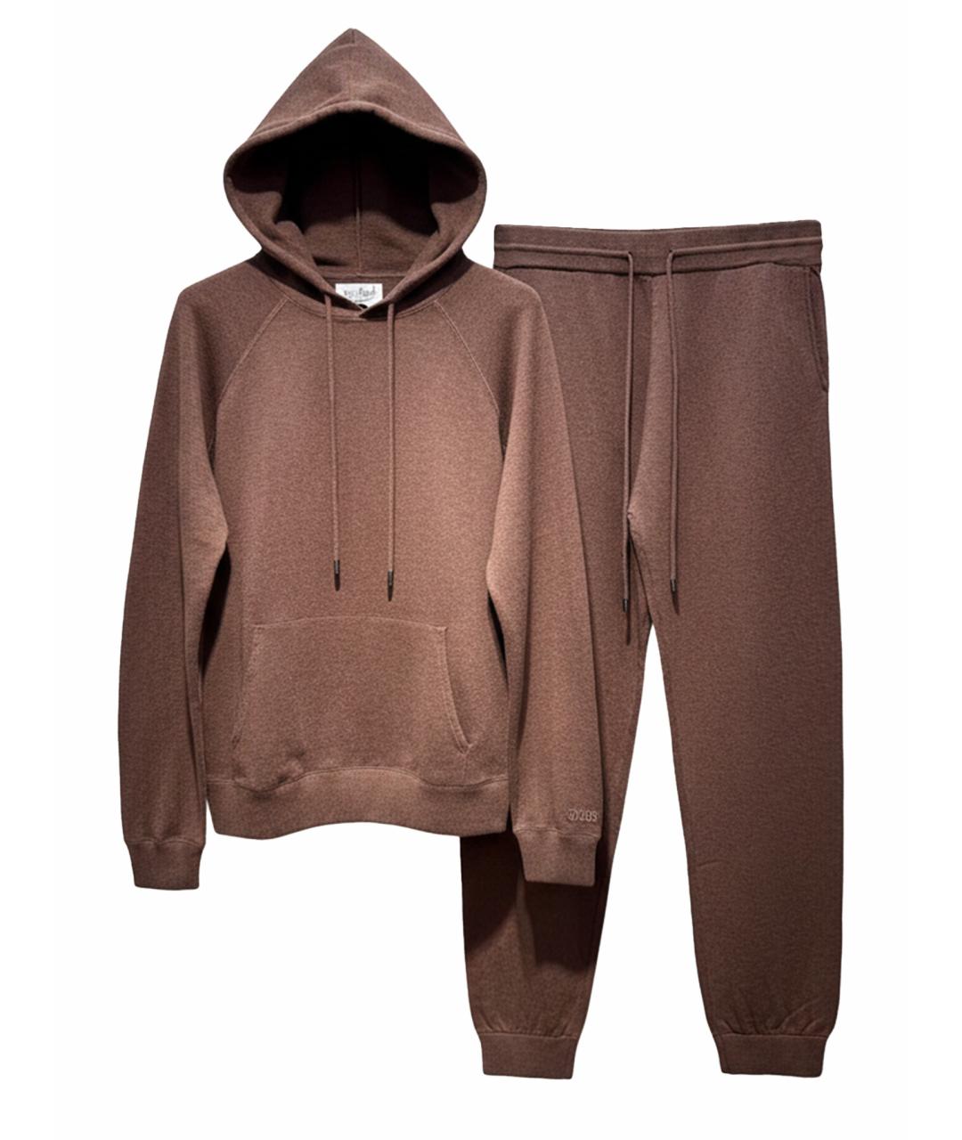 MC2 SAINT BARTH Коричневый шерстяной спортивный костюм, фото 1