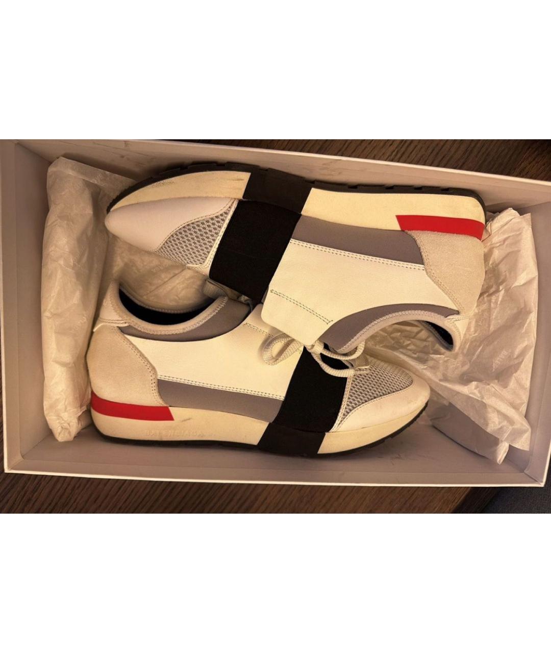 BALENCIAGA Белые кроссовки, фото 2