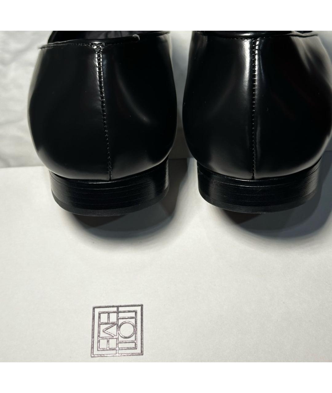 TOTEME Черные кожаные лоферы, фото 4