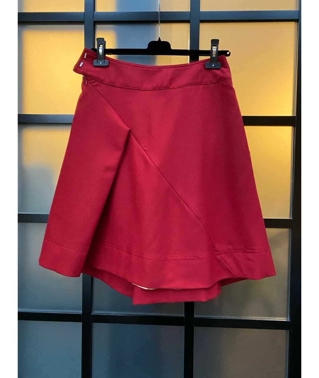 VIVIENNE WESTWOOD VINTAGE Красная шерстяная юбка мини, фото 2
