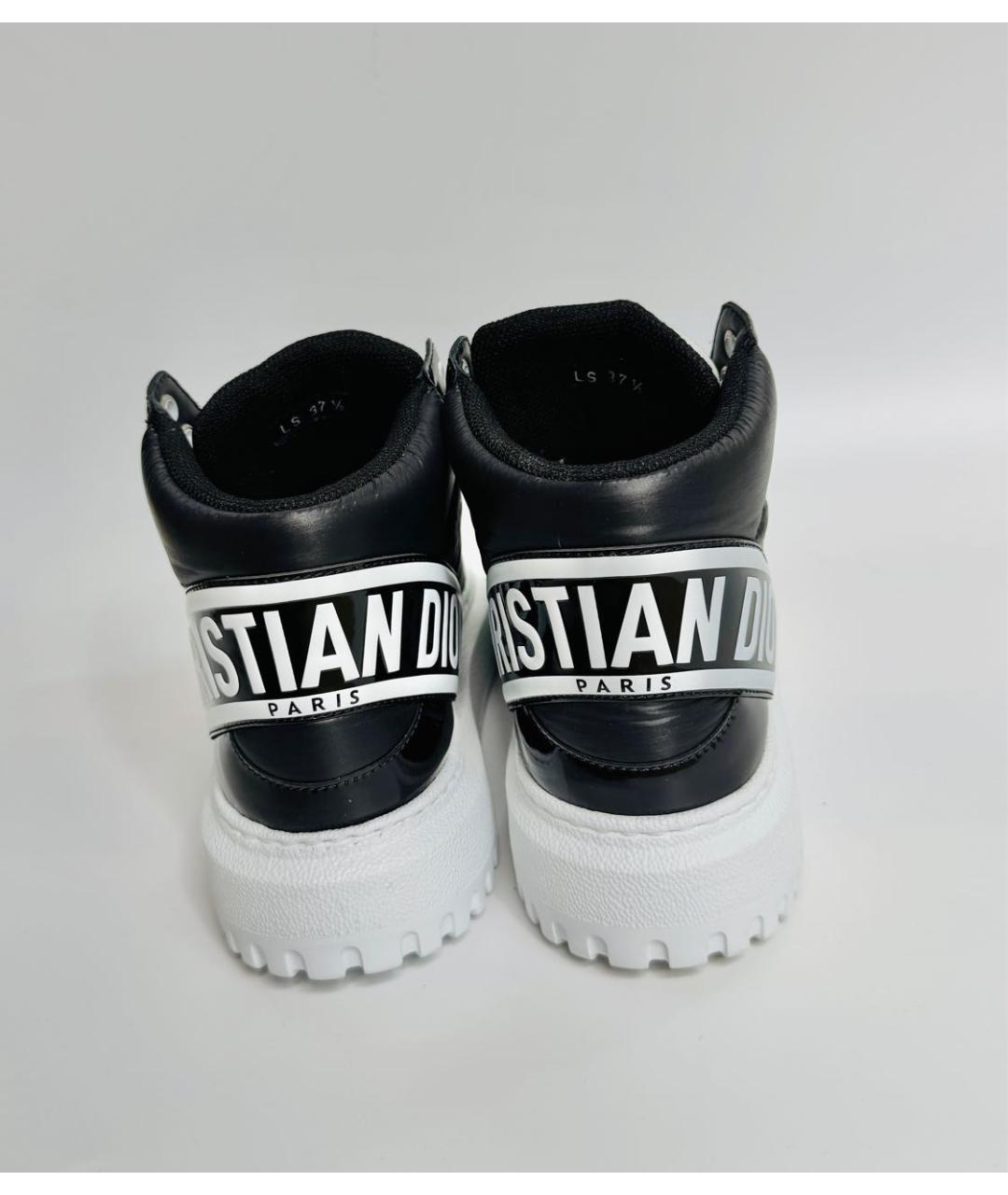 CHRISTIAN DIOR Черные текстильные кроссовки, фото 4