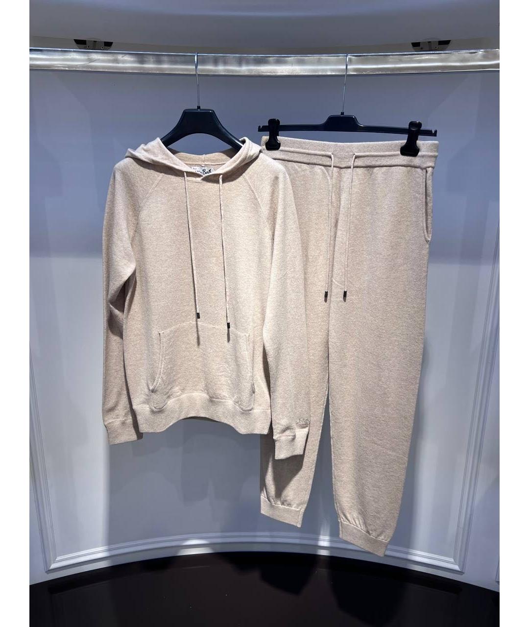 MC2 SAINT BARTH Бежевый шерстяной спортивный костюм, фото 3