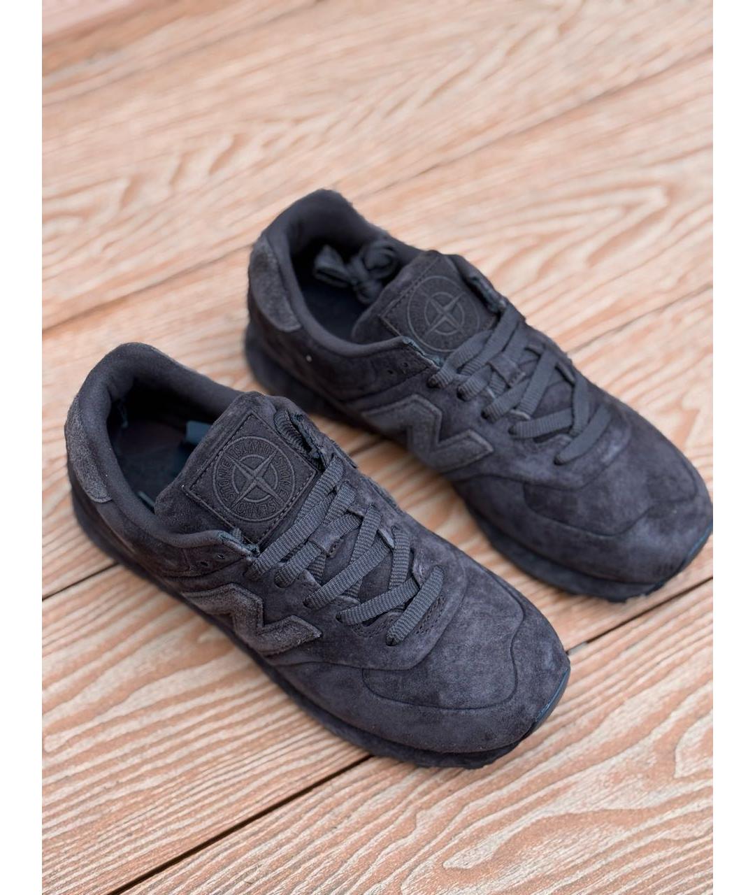 STONE ISLAND Коричневые замшевые низкие кроссовки / кеды, фото 2