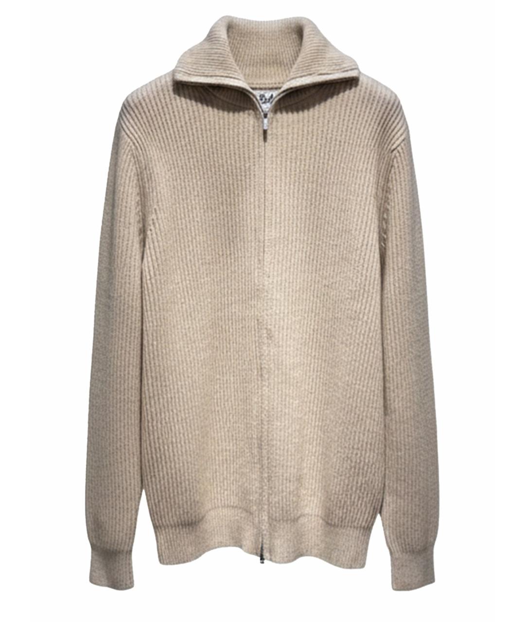 MC2 SAINT BARTH Бежевый шерстяной кардиган, фото 1