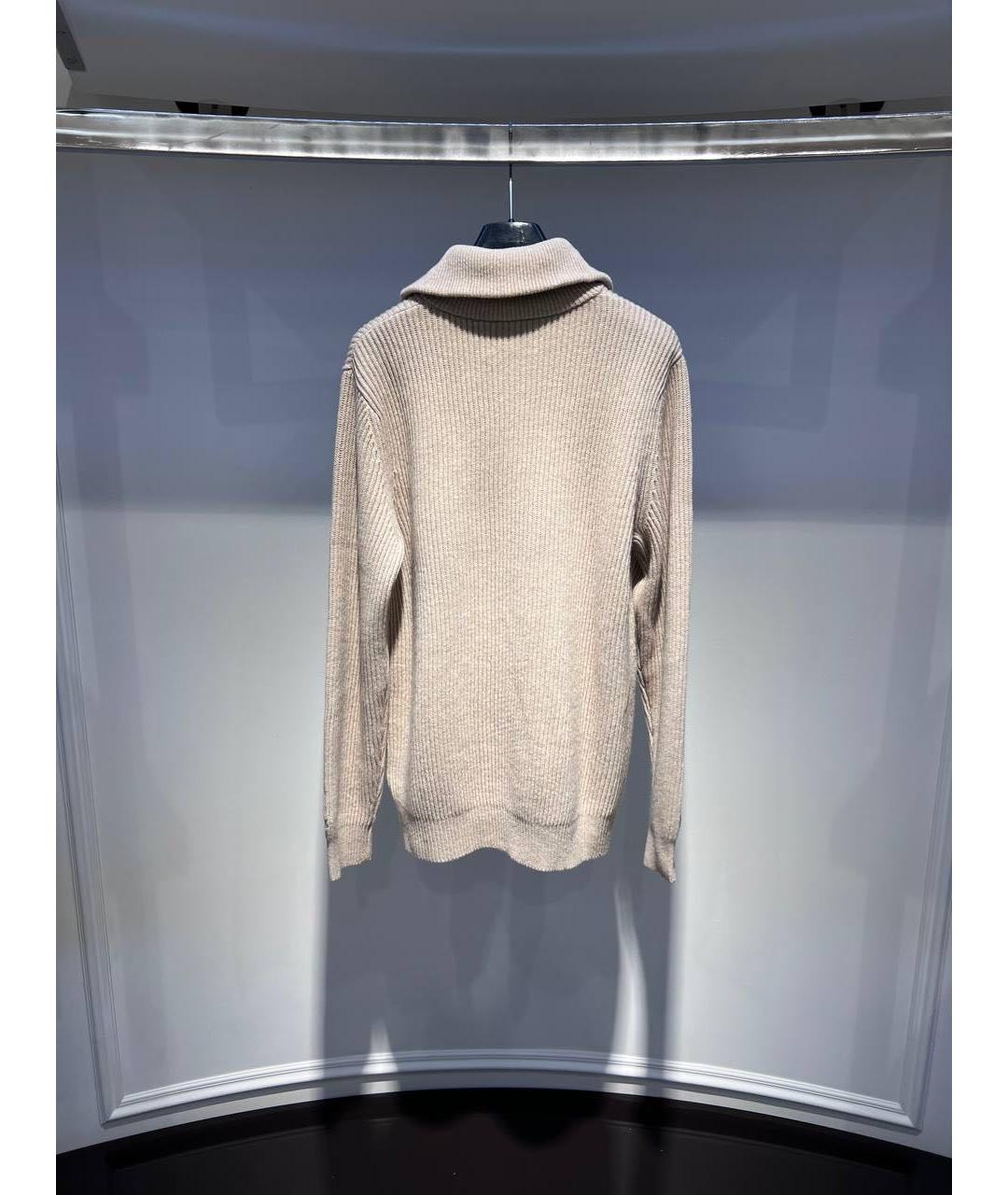 MC2 SAINT BARTH Бежевый шерстяной кардиган, фото 2