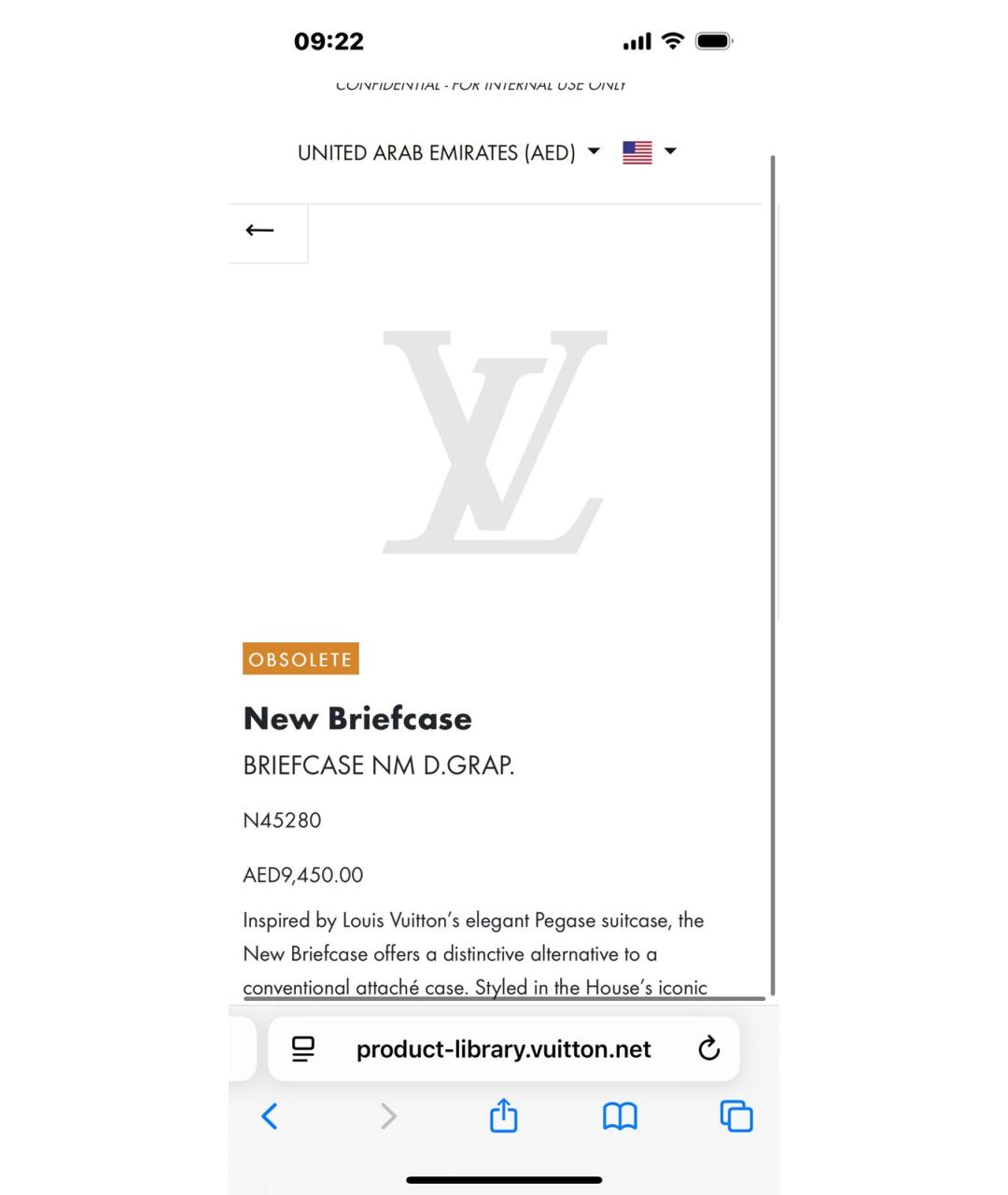 LOUIS VUITTON Серый кожаный портфель, фото 4