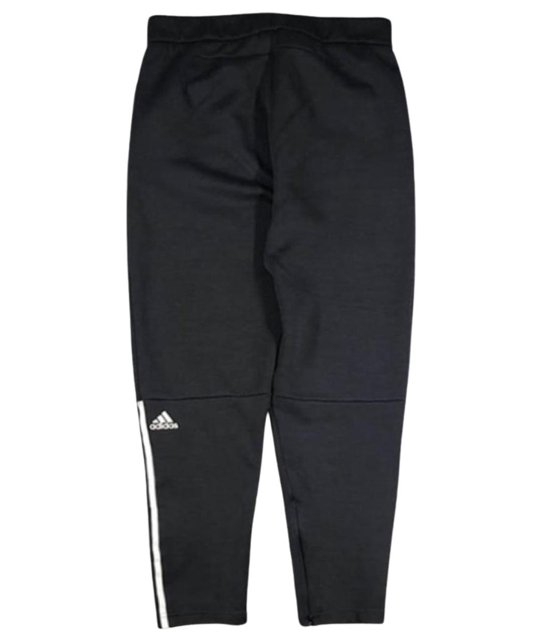 ADIDAS Антрацитовые хлопковые спортивные брюки и шорты, фото 1