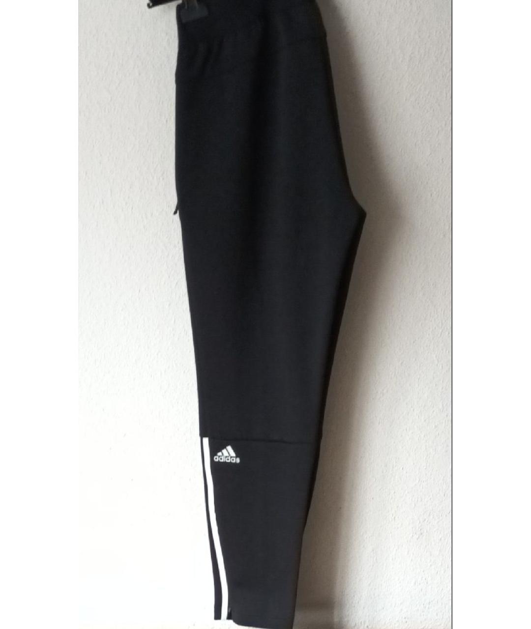 ADIDAS Антрацитовые хлопковые спортивные брюки и шорты, фото 2