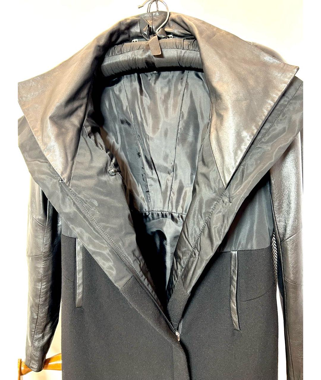 ESCADA Черное шерстяное пальто, фото 4