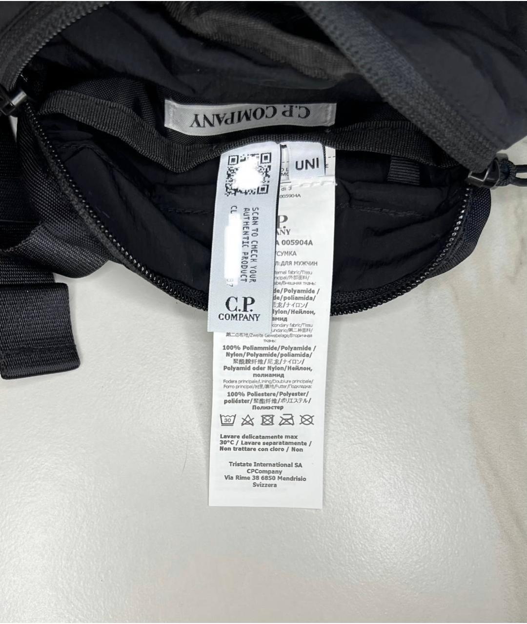 CP COMPANY Черная сумка на плечо, фото 3