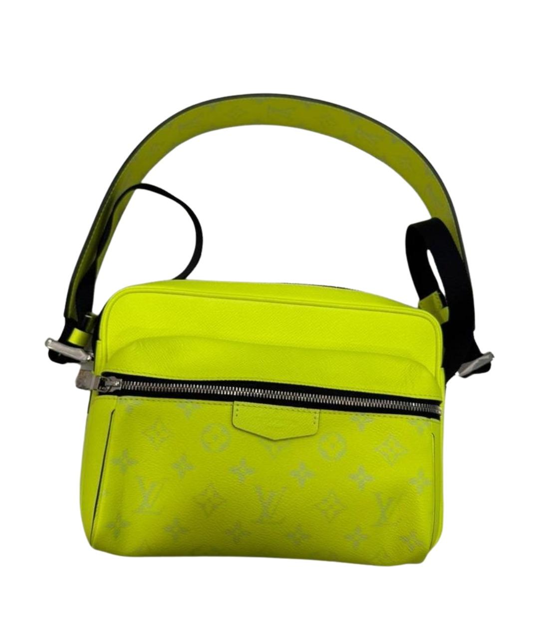 LOUIS VUITTON Желтая кожаная сумка на плечо, фото 1