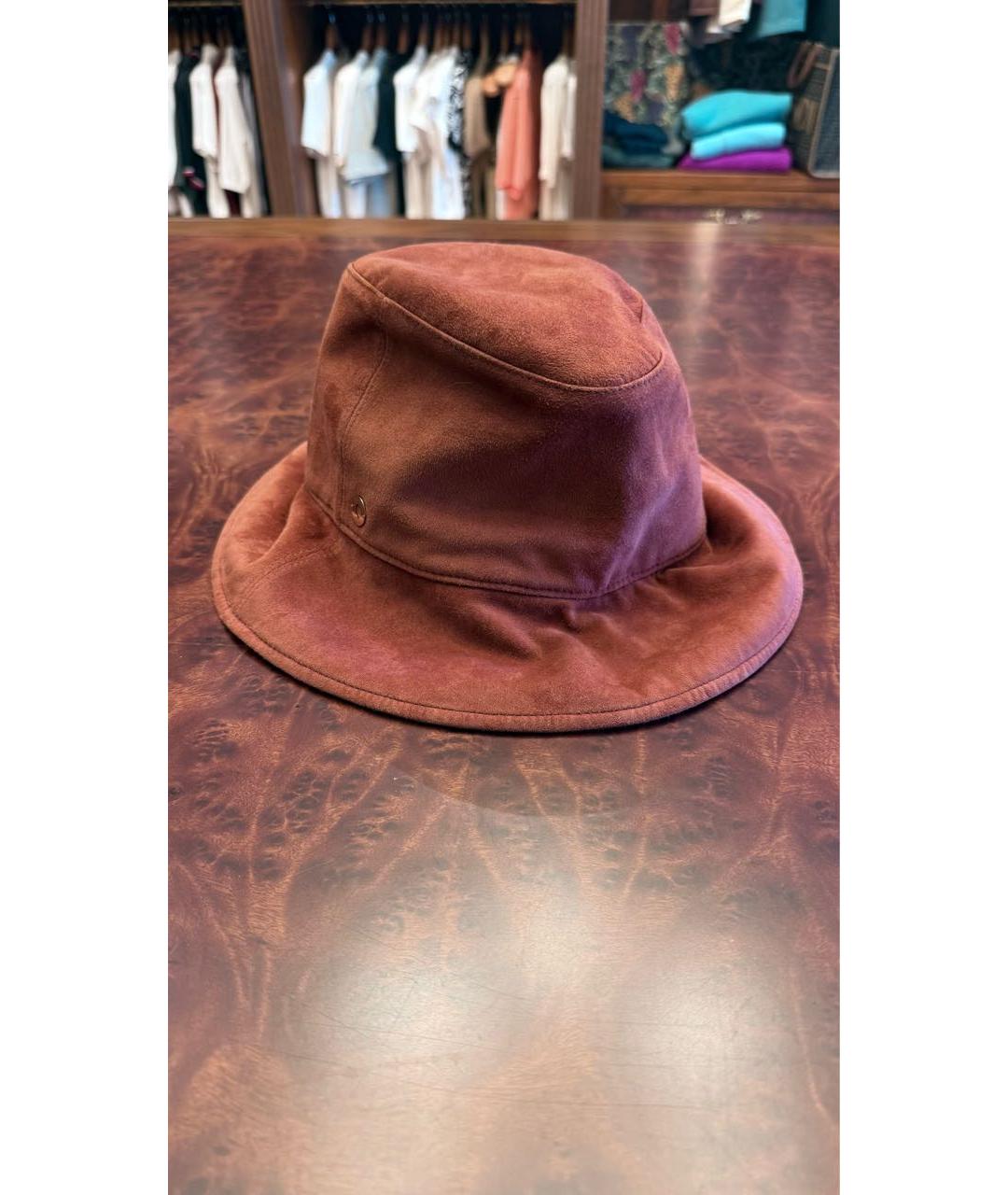 LORO PIANA Коричневая панама, фото 6