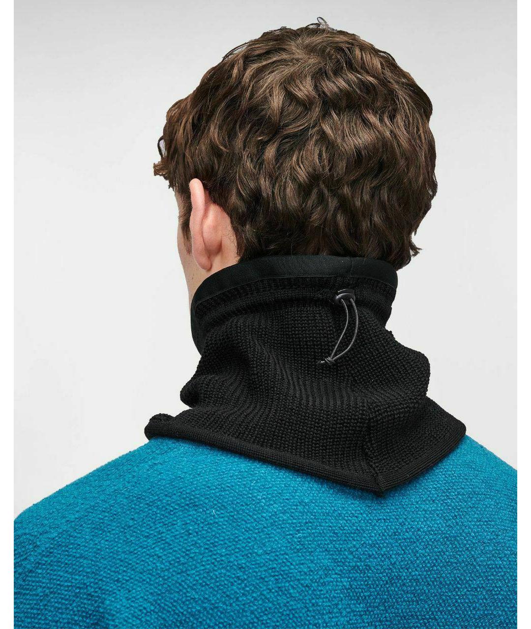 CP COMPANY Черный шерстяной шарф, фото 6