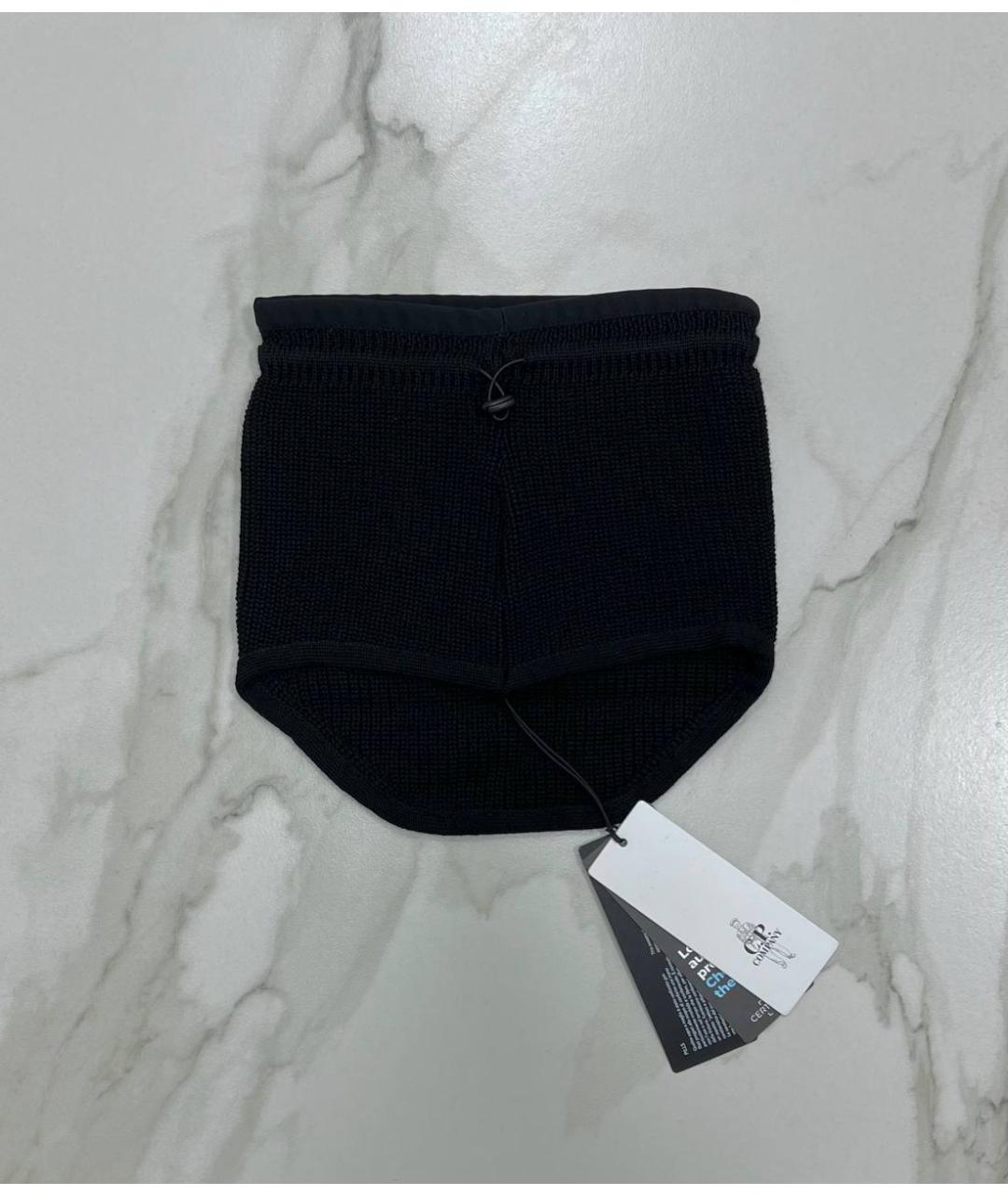 CP COMPANY Черный шерстяной шарф, фото 4