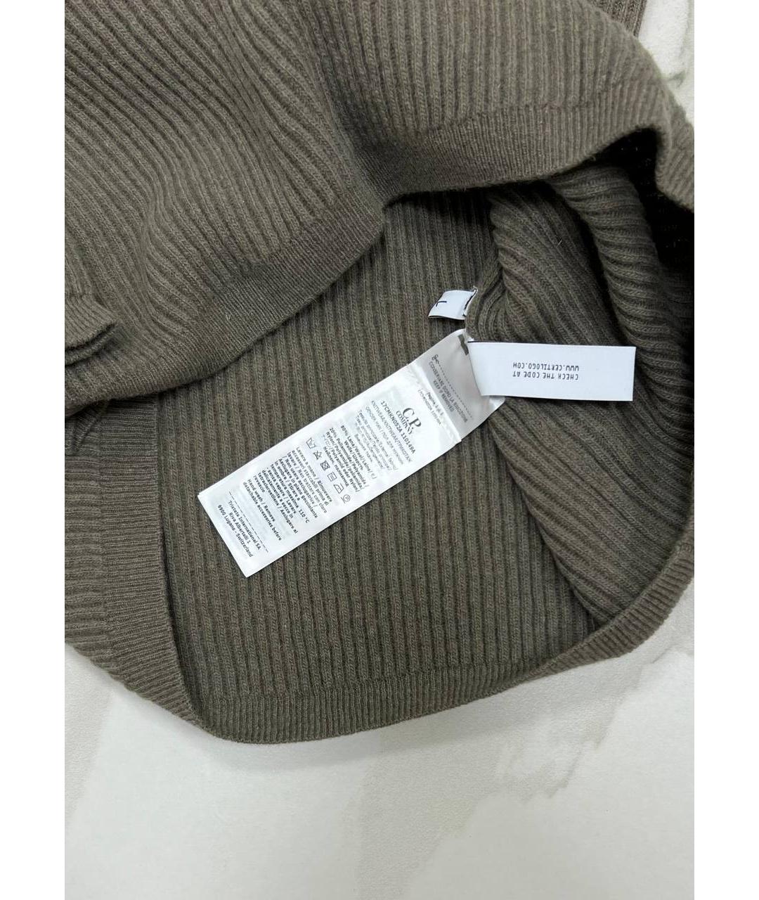 CP COMPANY Коричневый шерстяной джемпер / свитер, фото 4