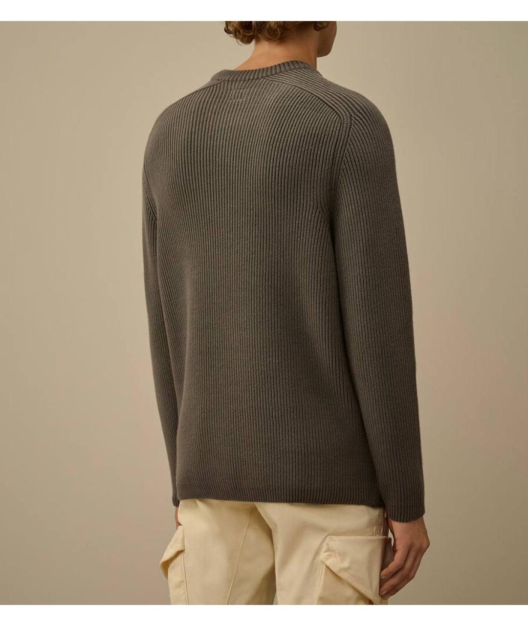 CP COMPANY Коричневый шерстяной джемпер / свитер, фото 7