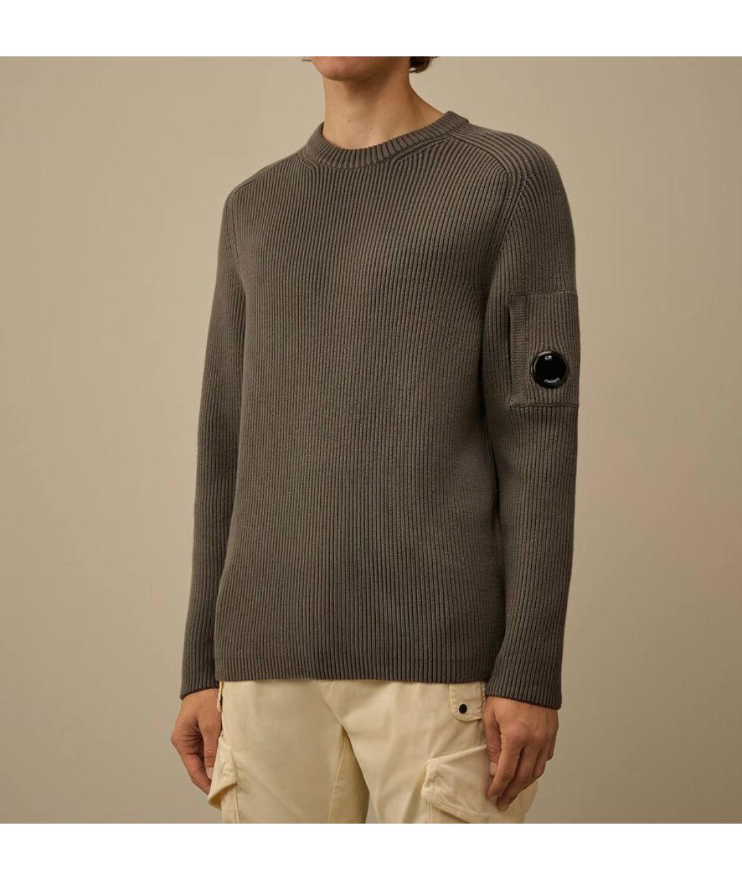 CP COMPANY Коричневый шерстяной джемпер / свитер, фото 6