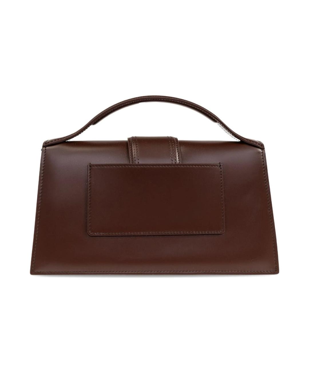 JACQUEMUS Коричневая кожаная сумка через плечо, фото 2
