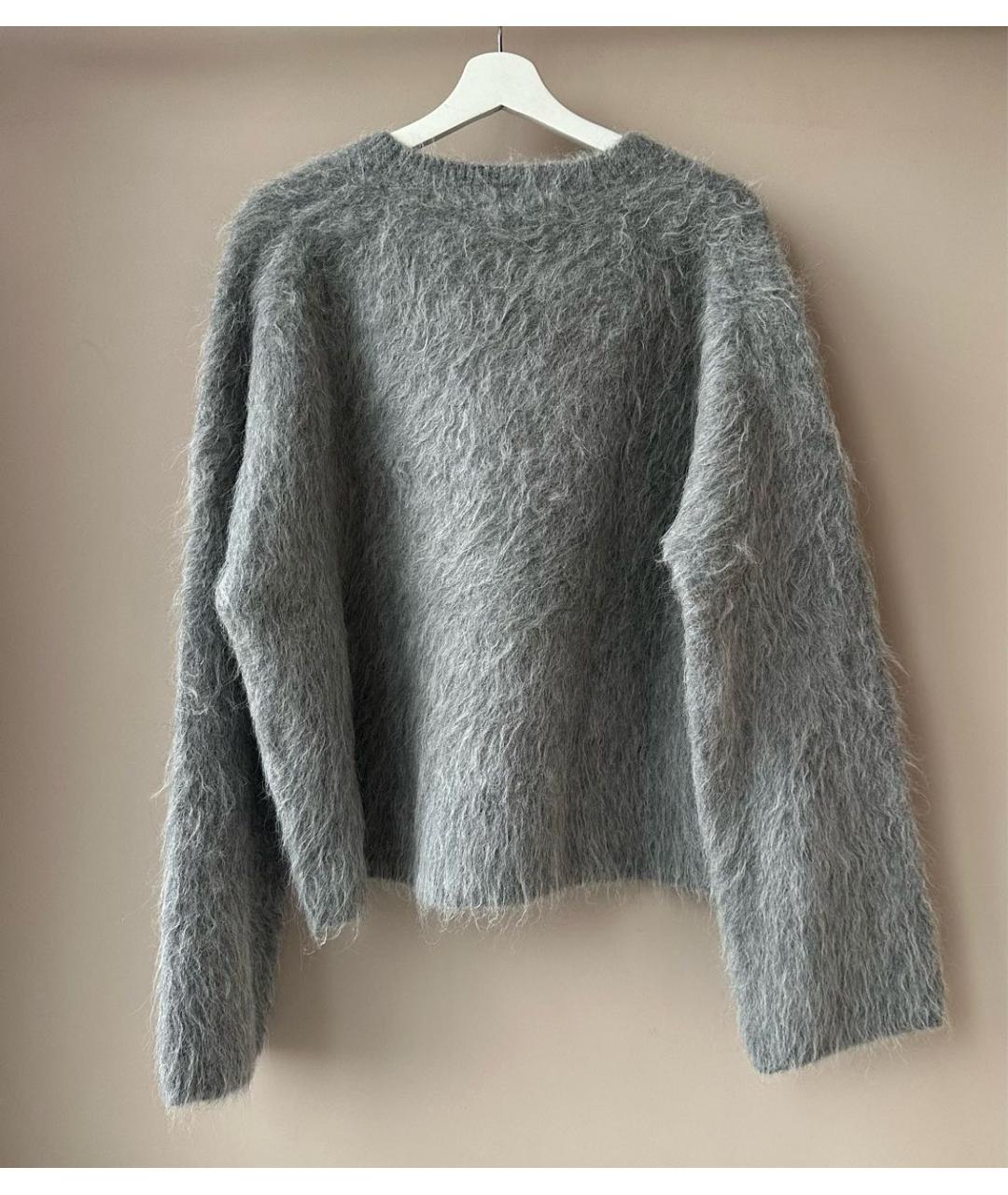 TOTEME Серый шерстяной джемпер / свитер, фото 3