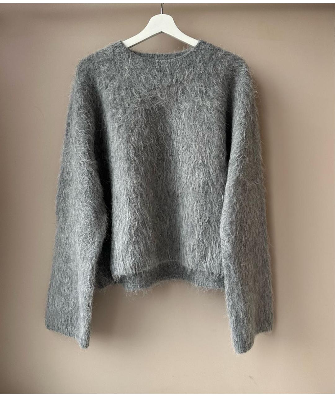 TOTEME Серый шерстяной джемпер / свитер, фото 2