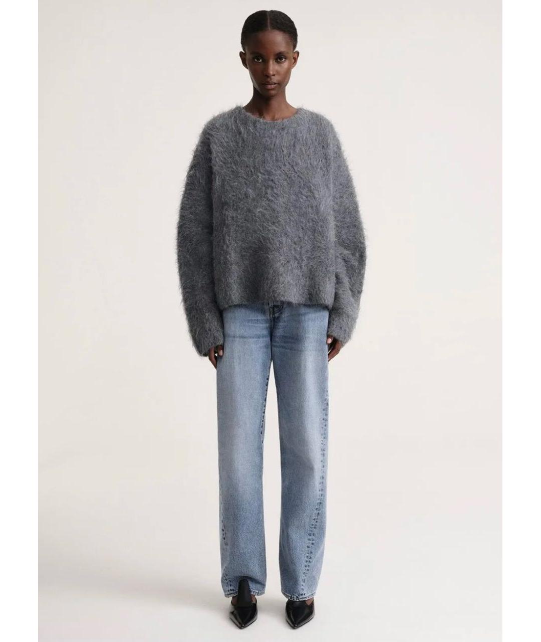 TOTEME Серый шерстяной джемпер / свитер, фото 7