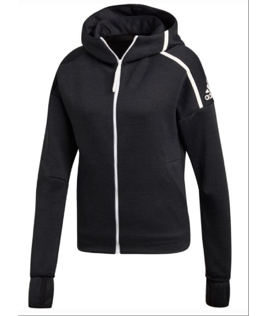 ADIDAS Антрацитовая хлопковая спортивная куртка, фото 8