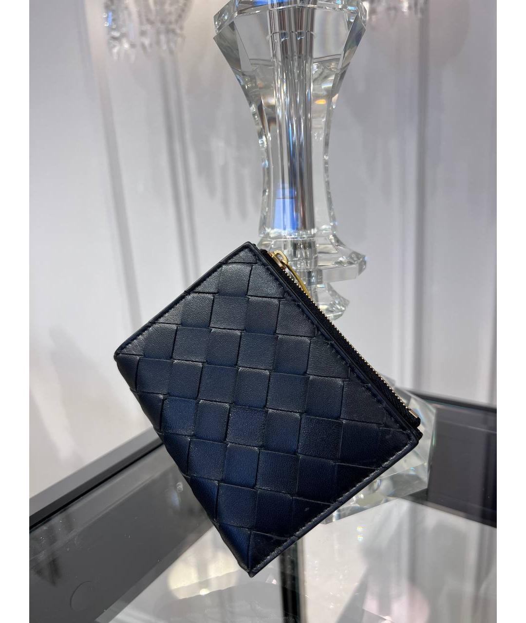 BOTTEGA VENETA Черный кожаный кошелек, фото 3