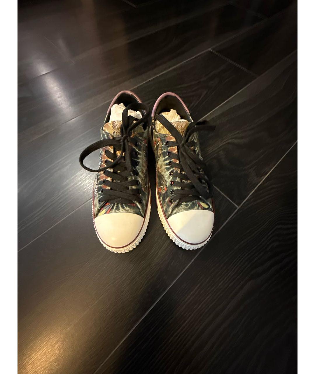 VALENTINO Хаки текстильные кеды, фото 2