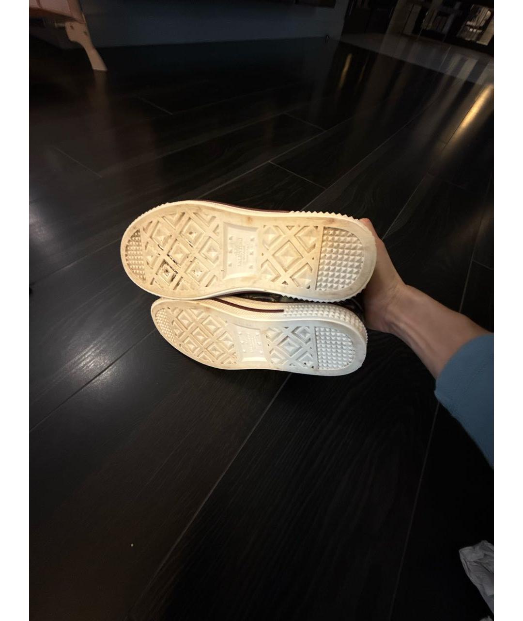 VALENTINO Хаки текстильные кеды, фото 6