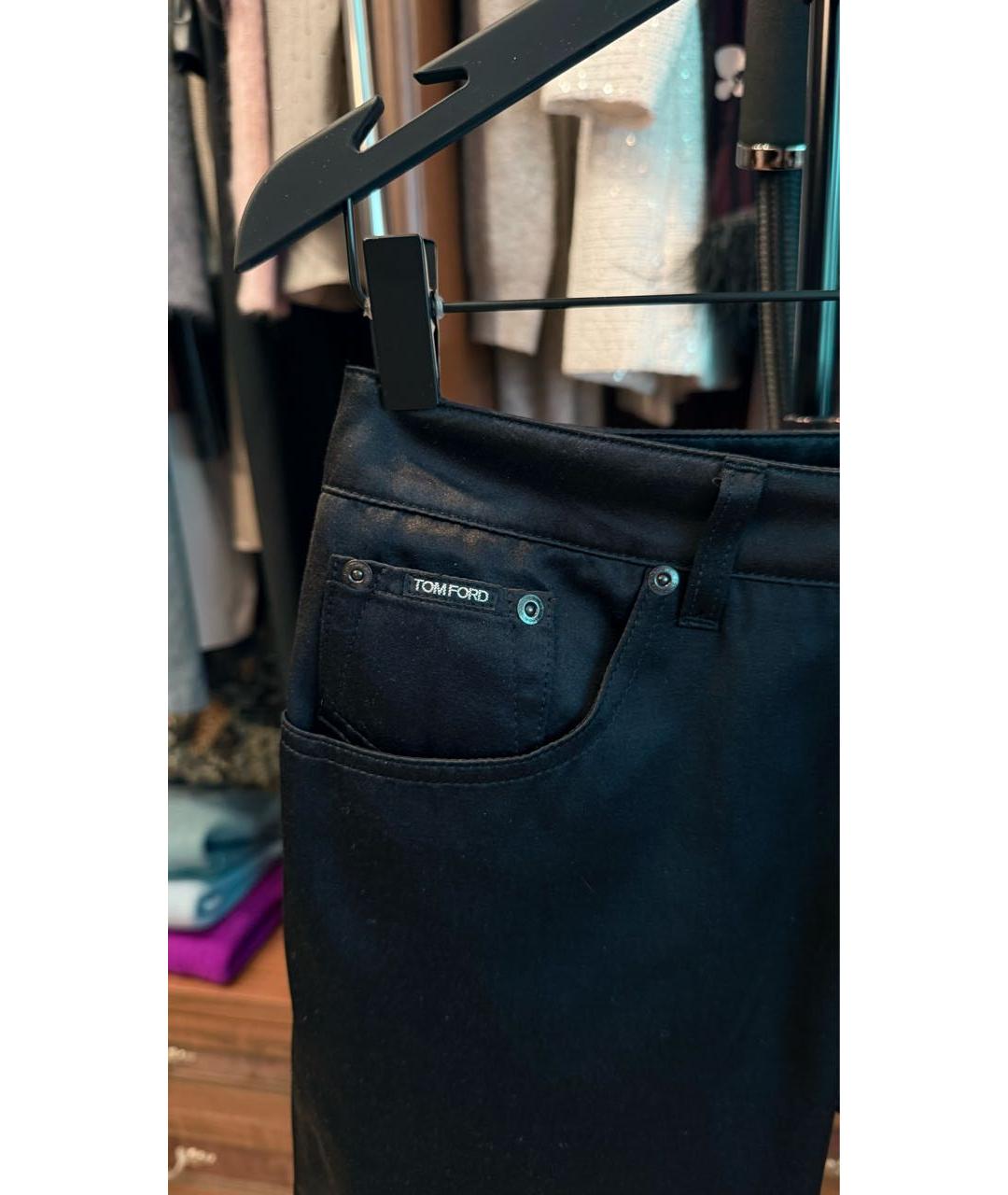 TOM FORD Черные прямые джинсы, фото 3