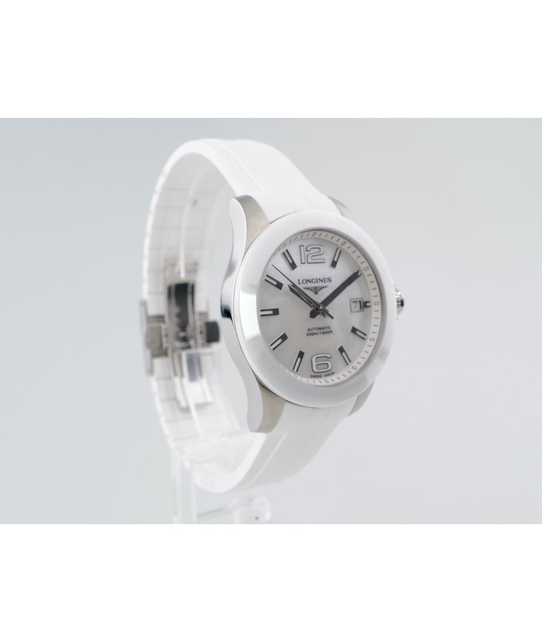 LONGINES Белые часы, фото 4