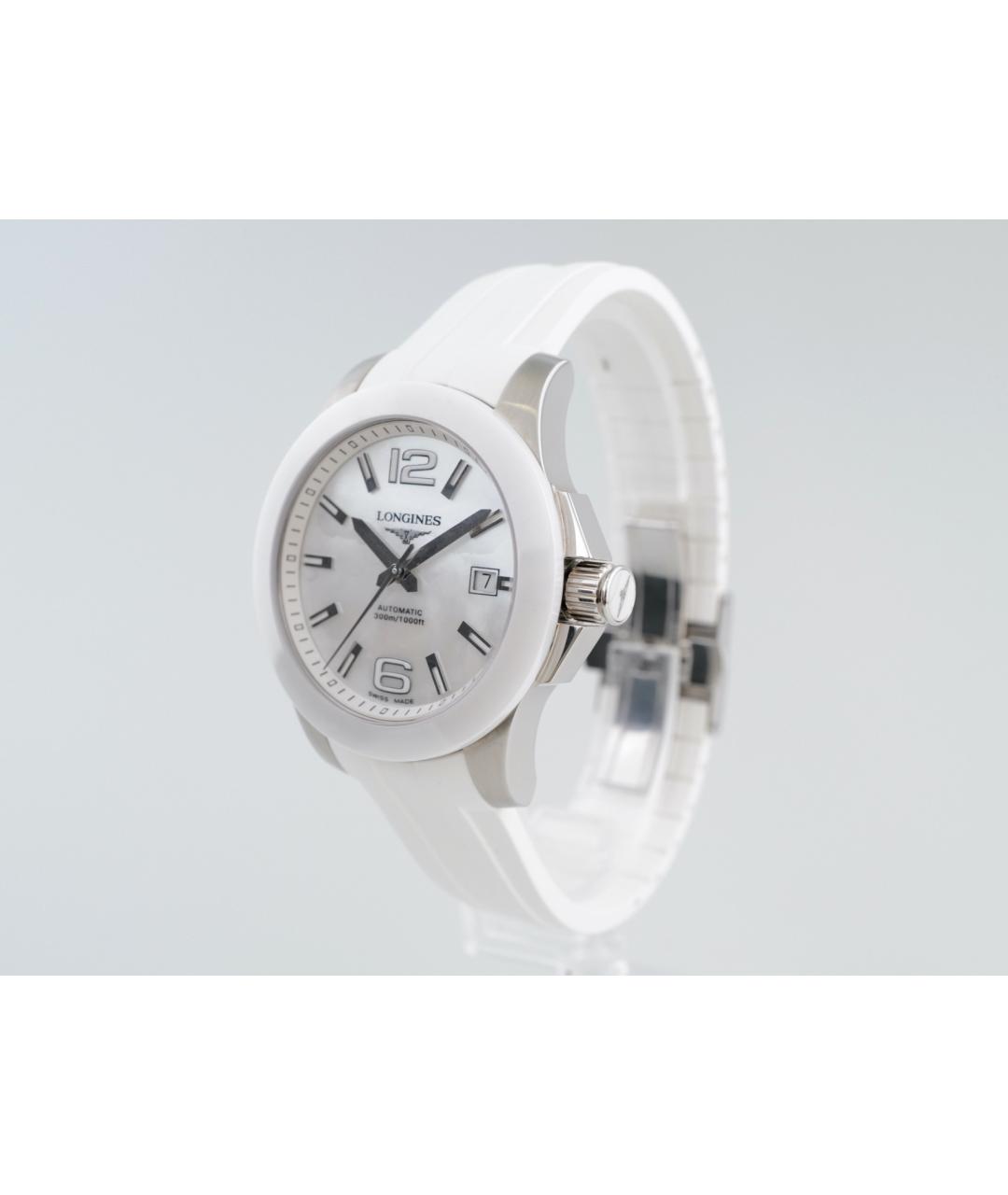 LONGINES Белые часы, фото 5