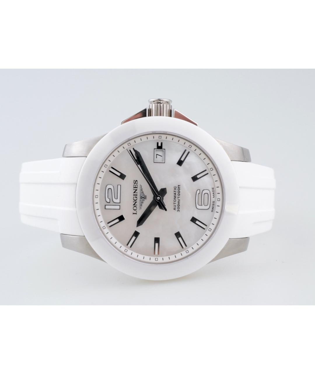 LONGINES Белые часы, фото 3
