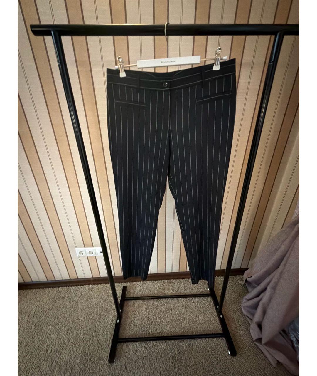 DOLCE&GABBANA Серые шерстяные прямые брюки, фото 7