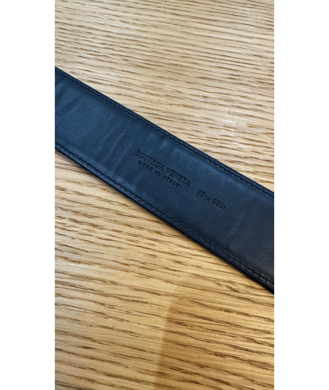 BOTTEGA VENETA Серый кожаный ремень, фото 3