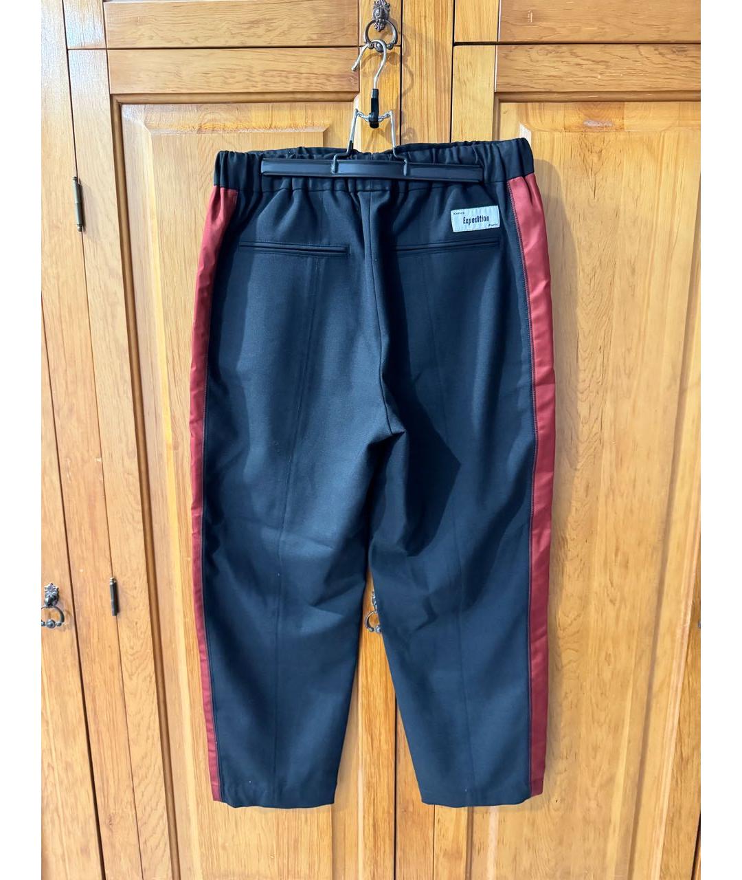 KENZO Черные полиэстеровые повседневные брюки, фото 2