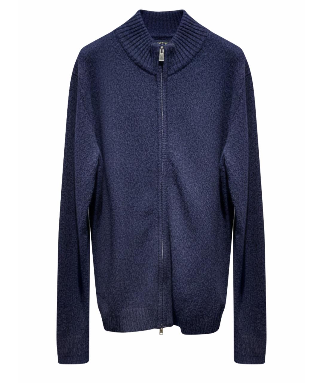 MC2 SAINT BARTH Темно-синий шерстяной кардиган, фото 1
