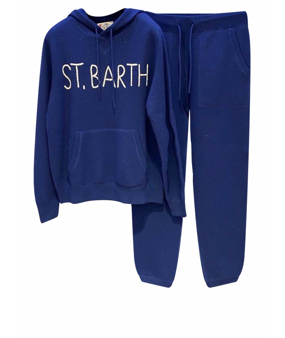 MC2 SAINT BARTH Синий шерстяной спортивный костюм, фото 1