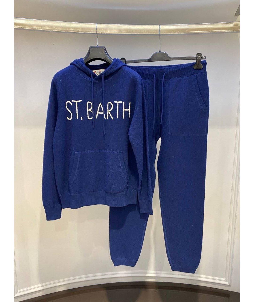 MC2 SAINT BARTH Синий шерстяной спортивный костюм, фото 3