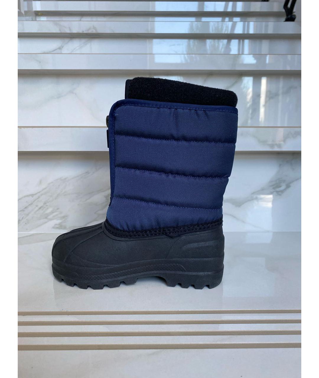 RALPH LAUREN Синие синтетические сапоги, фото 6